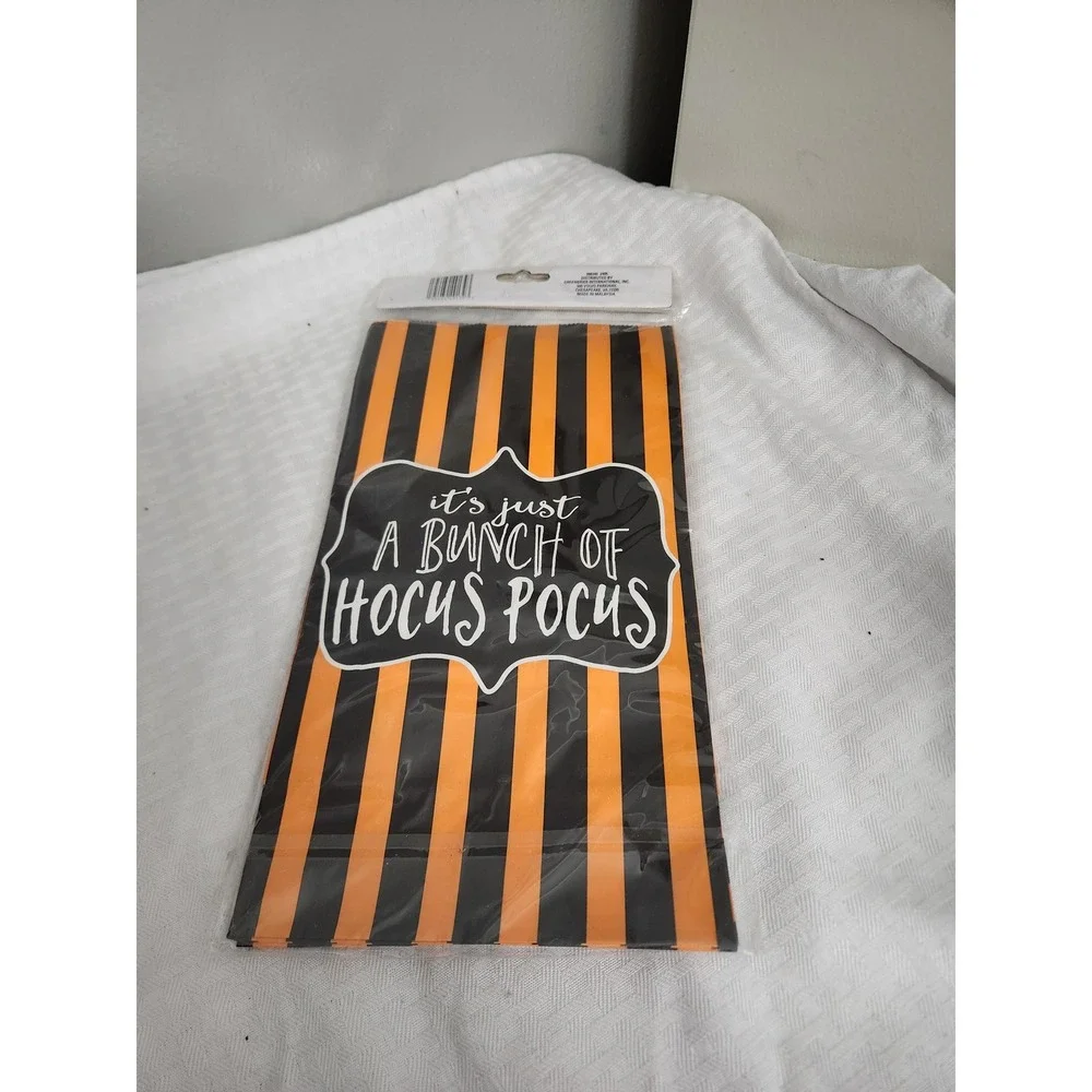 Seasonal Collection Halloween Lunch Sacks 6pk Hocus Pocus Orange Black Stripes